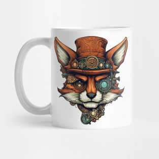 Steampunk fox face Mug